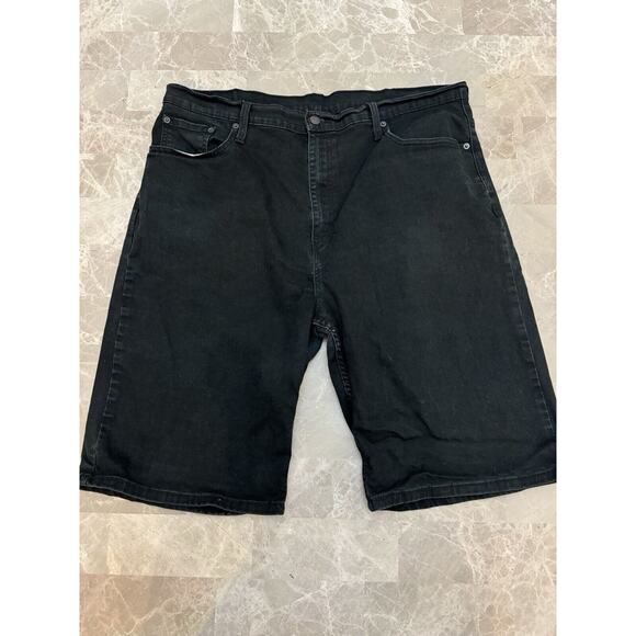 Levis 569 Shorts Mens 40 Black baggy Summer Casual Denim Pockets Red Tab - Picture 1 of 8